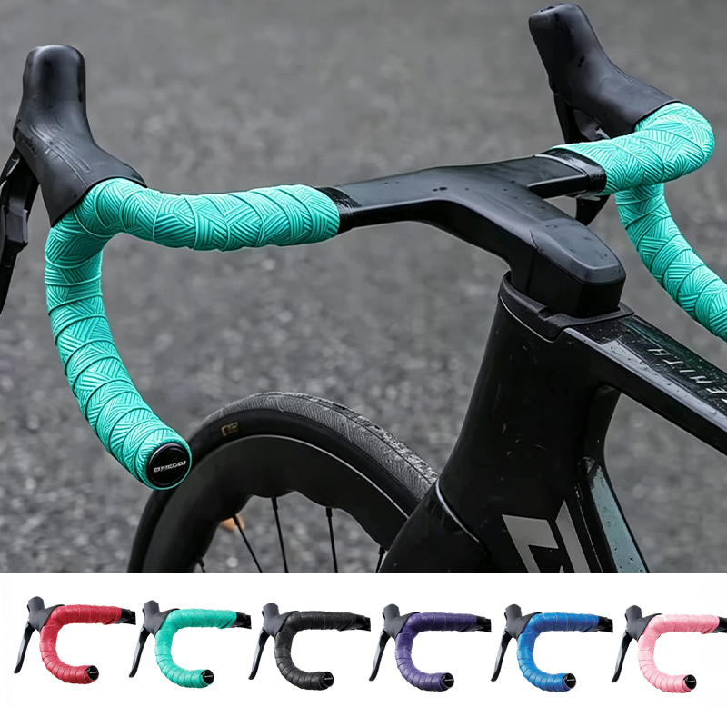 Bike Handlebar Tape - شريط مقود الدراجة الممتص للصدمات، غير