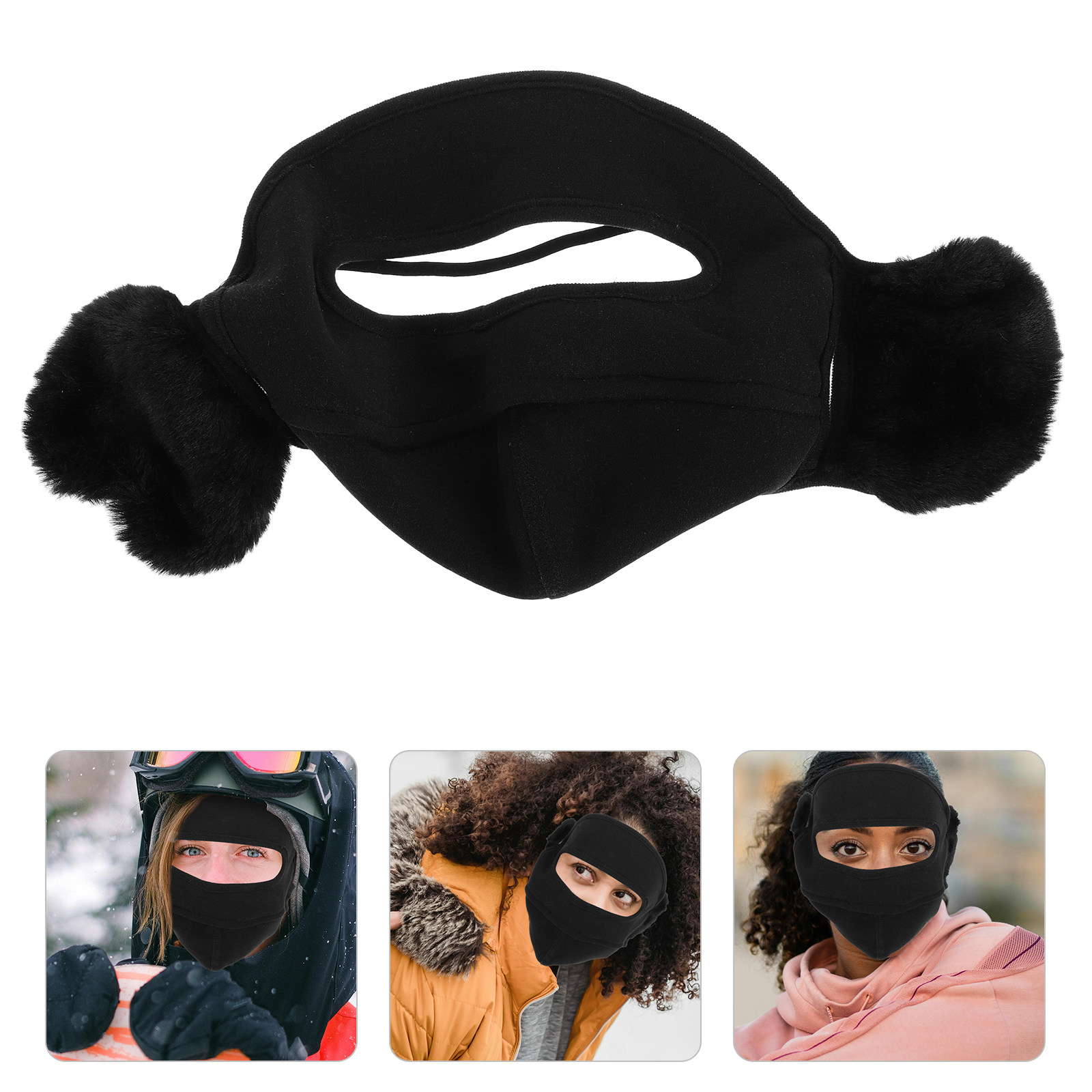 Cycling Gear In Winter - معدات الطقس البارد: قناع وجه شتوي،