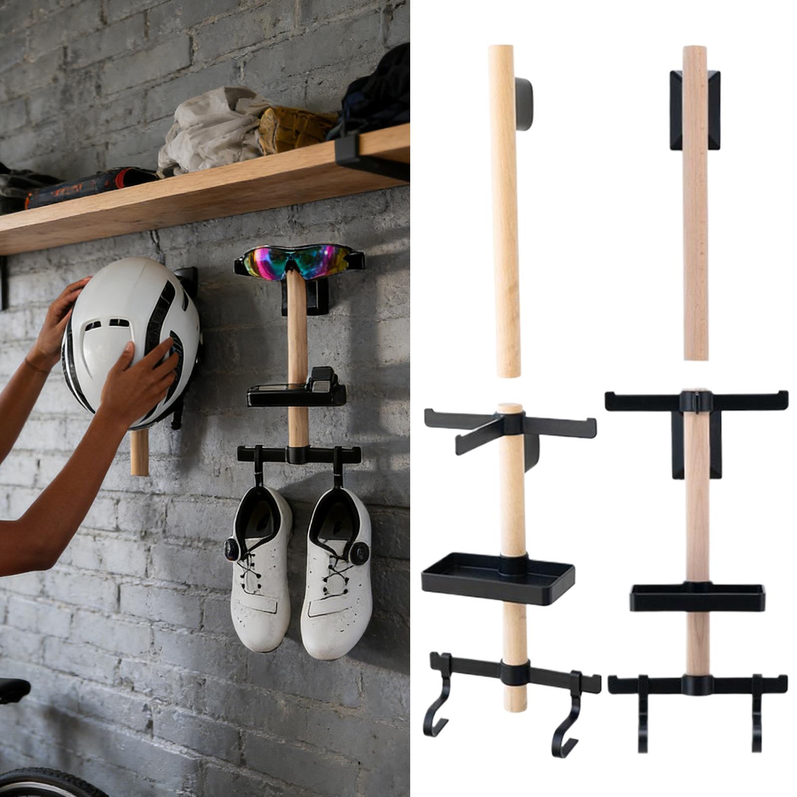 Cycling Gear Wall Hanger - حامل تخزين معدات ركوب الدراجات مثبت