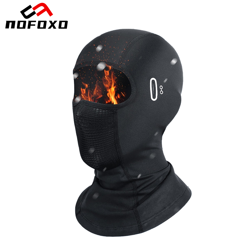 Cycling Gear In Winter - NOFOXO الشتاء دراجة نارية ركوب قناع