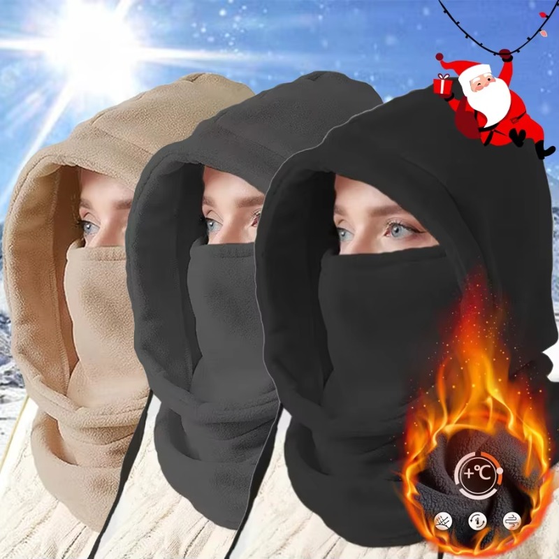 Cycling Gear In Winter - قناع وجه شتوي، وشاح حراري مقاوم
