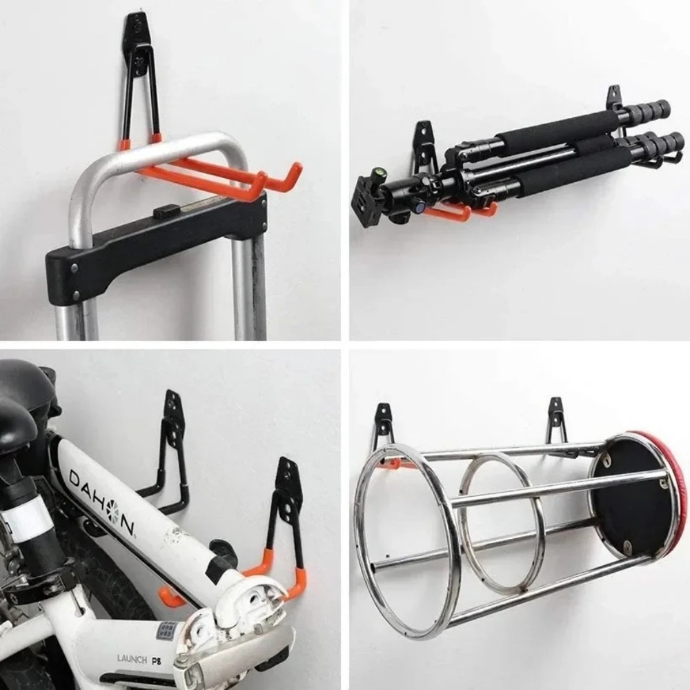 Cycling Gear Wall Hanger - حامل دراجات معدني متين للتعليق على