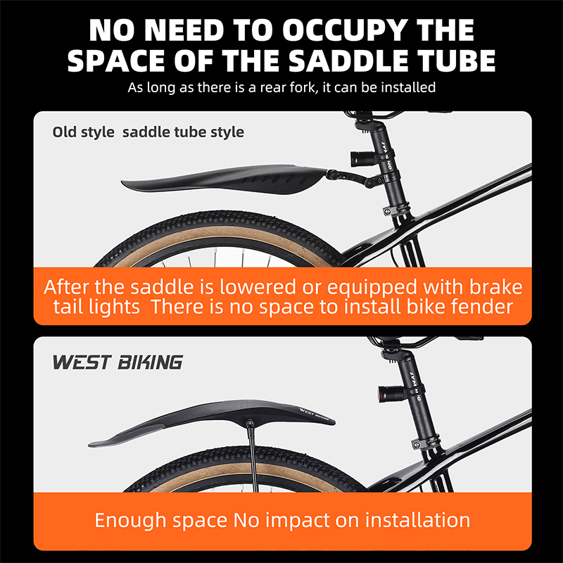 غرب ركوب الدراجات دراجة هوائية - مراجعة Bike Fender Set وسعره