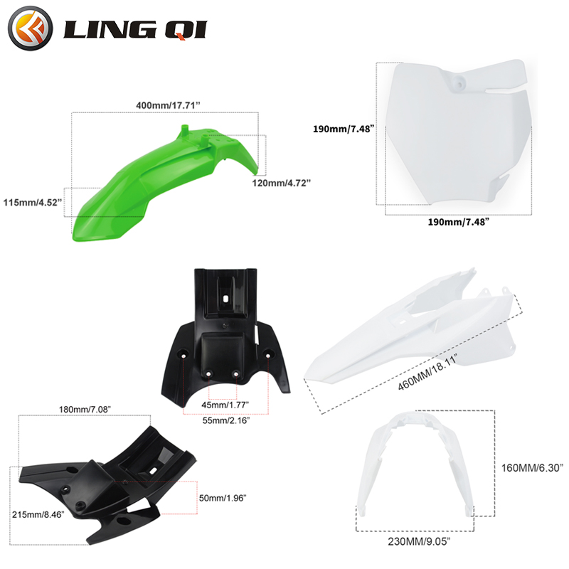 LINGQI سباق الدراجات النارية م - مراجعة Bike Fender Set وسعره