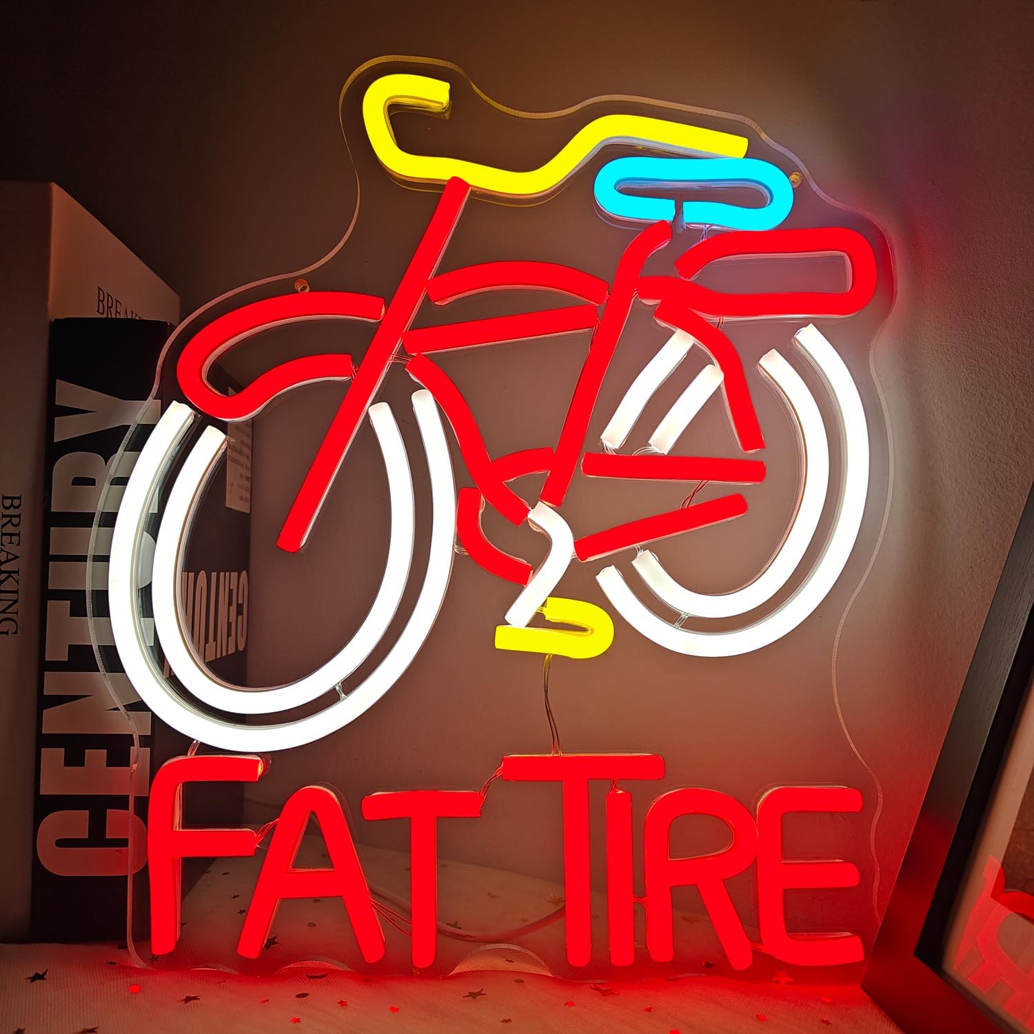 لافتة نيون LED على شكل دراجة ب - مراجعة Cycling Gear Shop وسعره