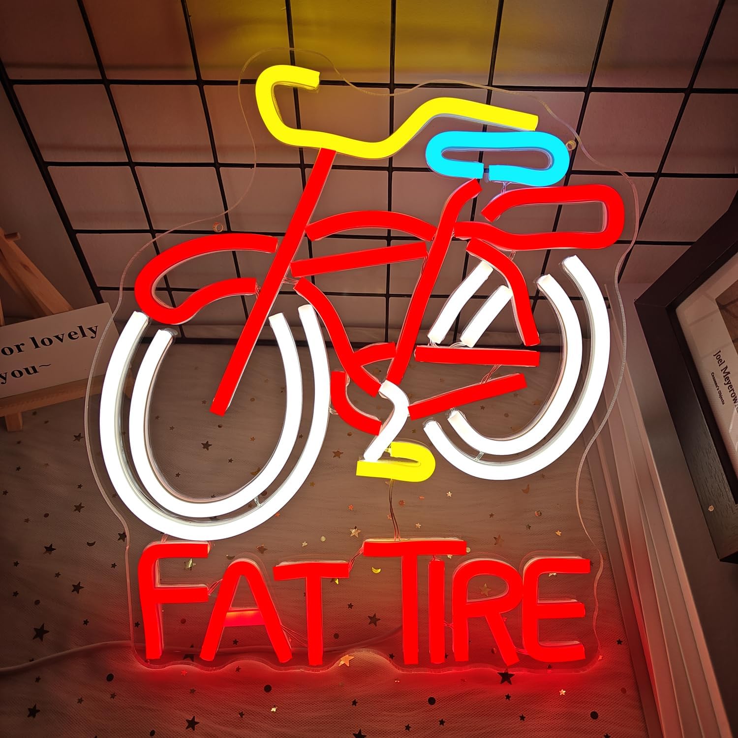 لافتة نيون LED على شكل دراجة ب - مراجعة Cycling Gear Shop وسعره