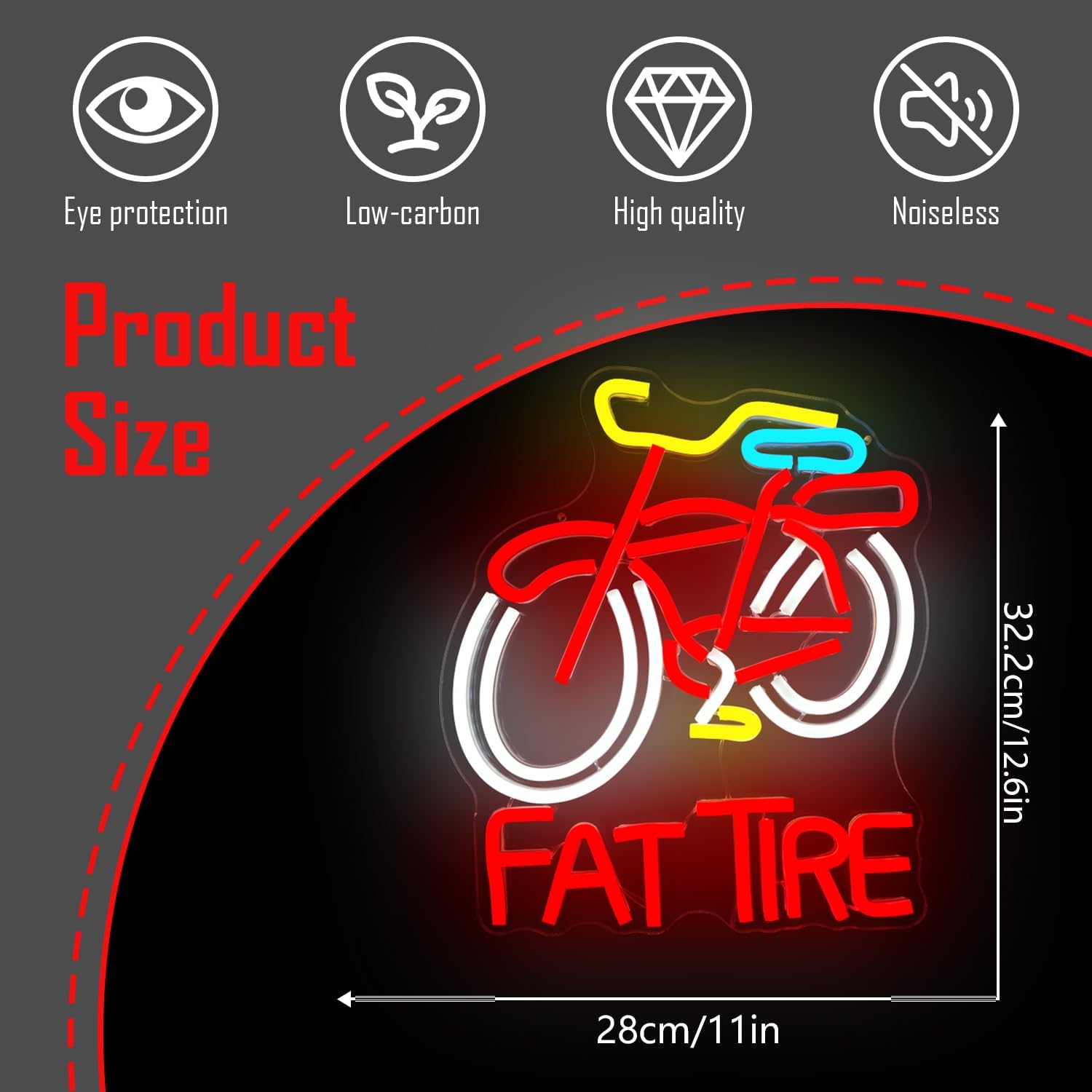 لافتة نيون LED على شكل دراجة ب - مراجعة Cycling Gear Shop وسعره