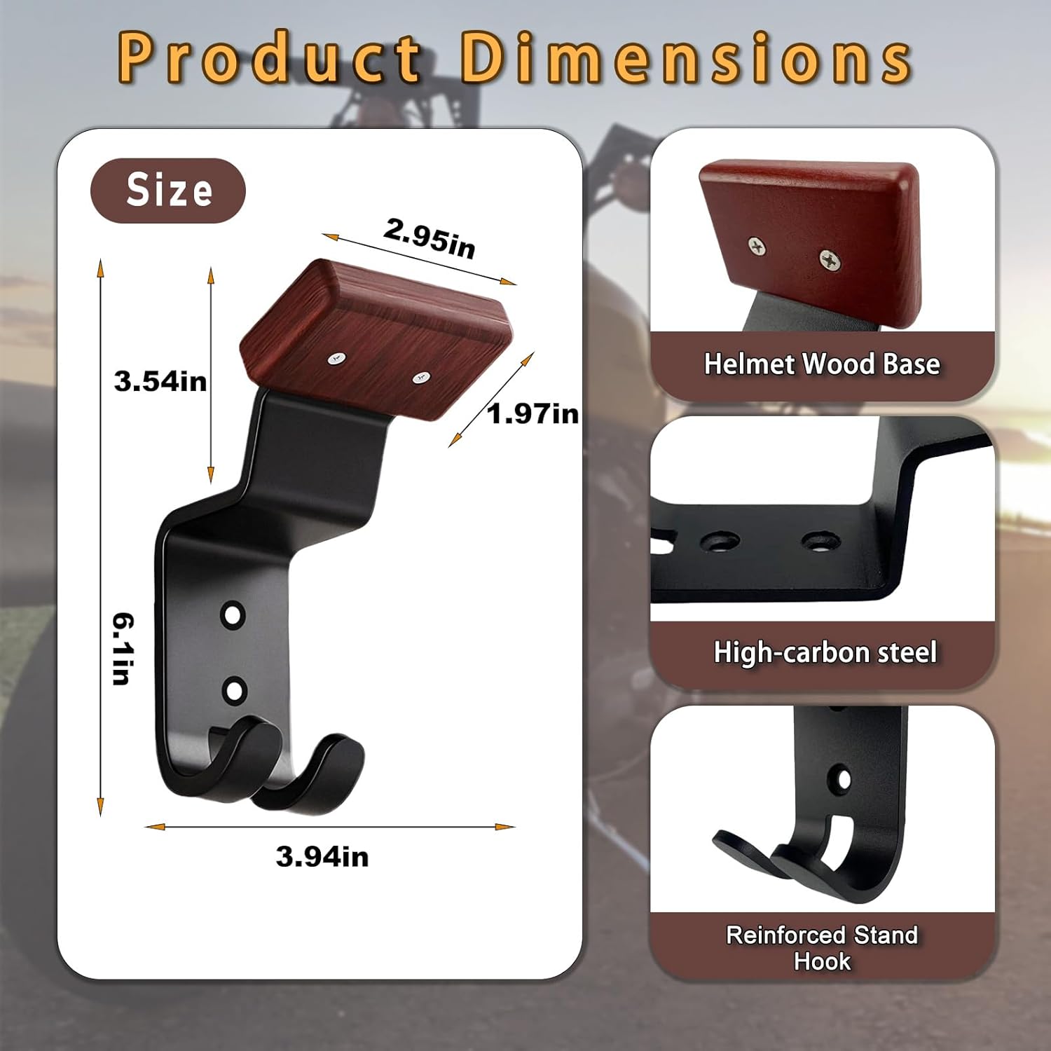 حامل خوذة الدراجات النارية للت - مراجعة Cycling Gear Wall Hanger وسعره