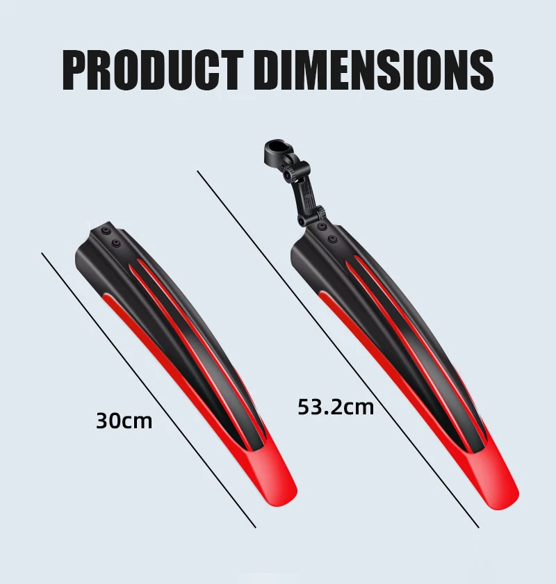 واقيات للدراجة الجبلية الخلفية - مراجعة Bike Fender Set وسعره